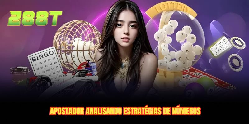 Apostador analisando estratégias de números