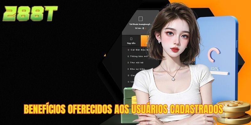 Benefícios oferecidos aos usuários cadastrados