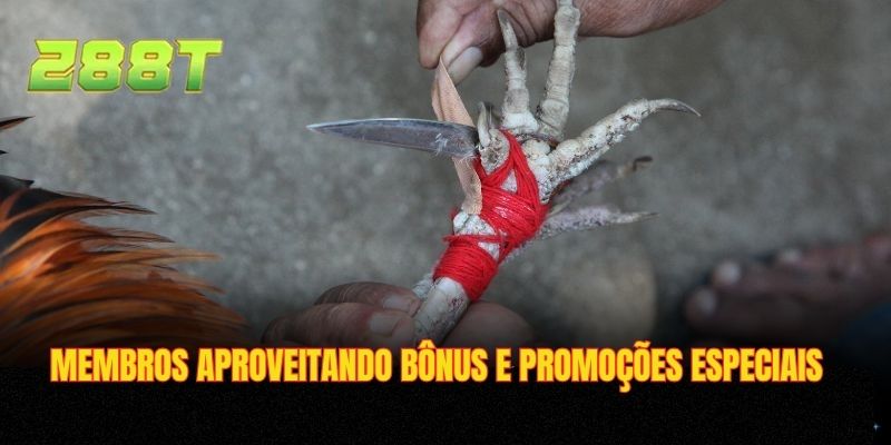 Membros aproveitando bônus e promoções especiais