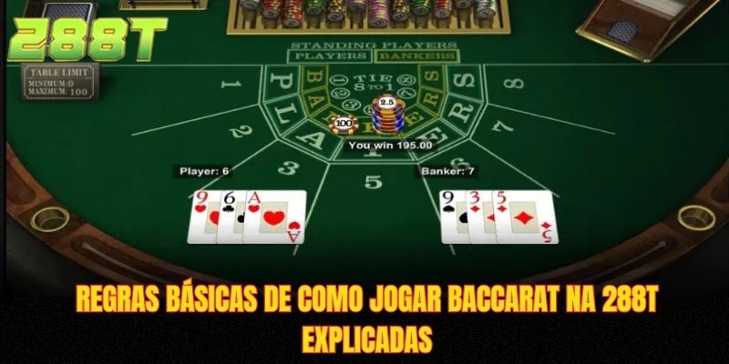 Regras básicas de como jogar baccarat na 288T explicadas