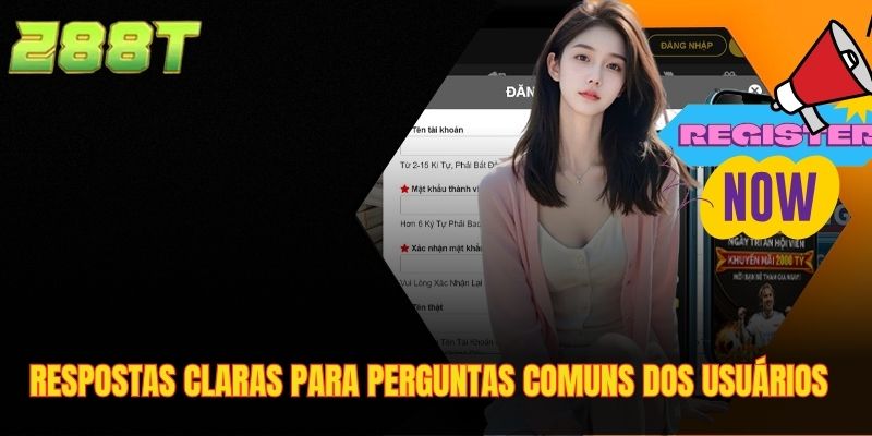 Respostas claras para perguntas comuns dos usuários